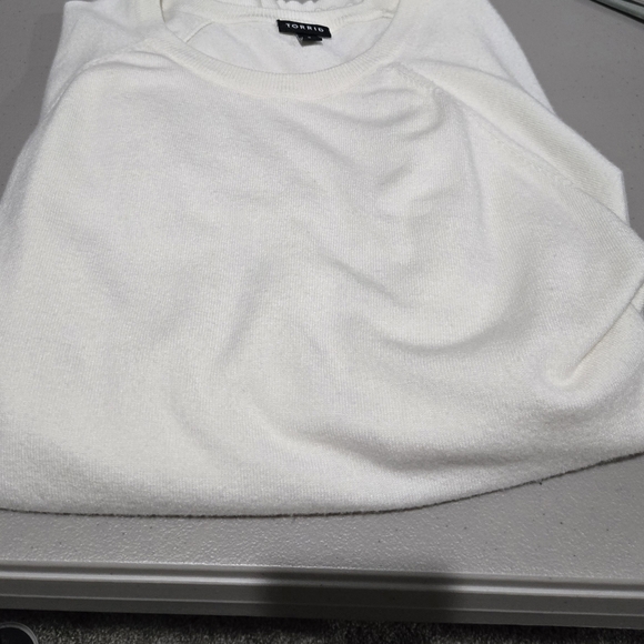 Torrid Cream Ribbed Sweater - Picture 6 of 7